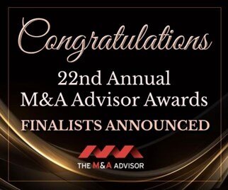 PCE Announced as Finalist in the 22nd Annual M&A Advisor Awards