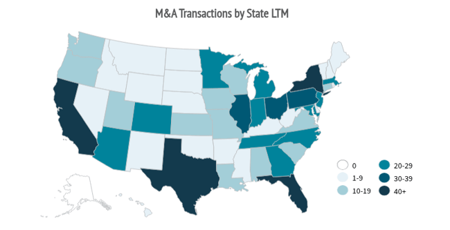 Q2 2026-MA Transactions by State Consumer Retail Industry