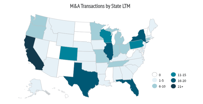 Q2 2026-MA Transactions by State Food Agriculture Industry