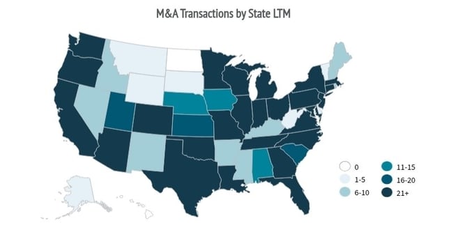 Q3-2026-MA Transactions by State Diversified Industrials Industry