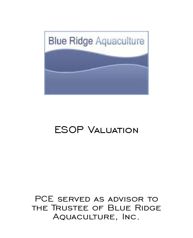 Blue Ridge ESOP Pitchbook tombstone 2023-01