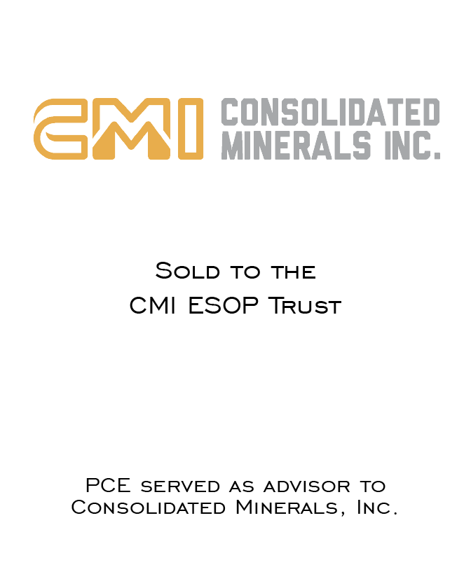 PCE Executes ESOP Transaction for Consolidated Minerals