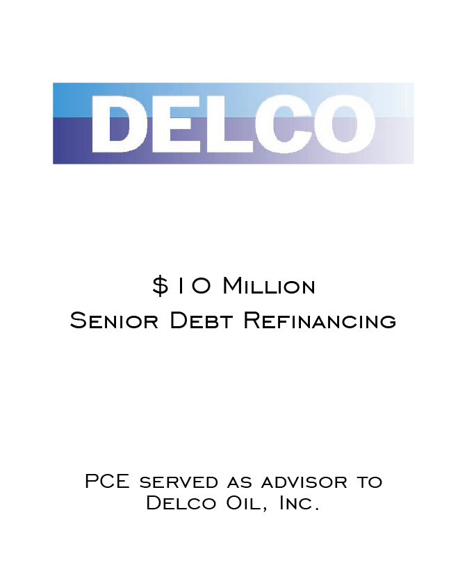 Delco Refinancing Pitchbook tombstone 2023-01