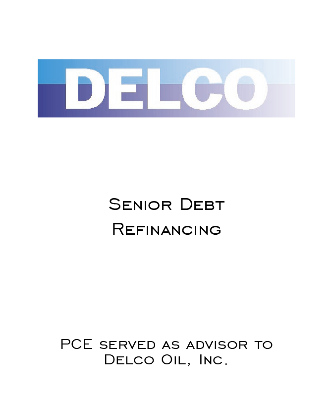 Delco Senior Debt Pitchbook tombstone 2023-01