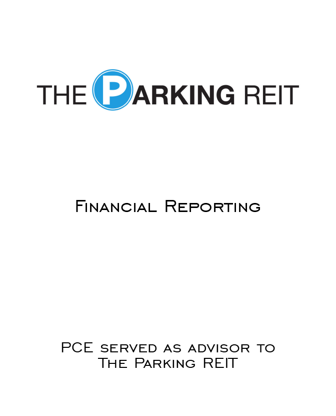 The Parking REIT FR Pitchbook tombstone 2023-01