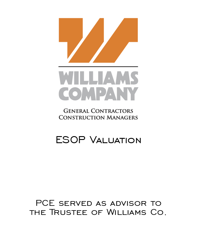 Williams Company ESOP Val Pitchbook tombstone 2023-01