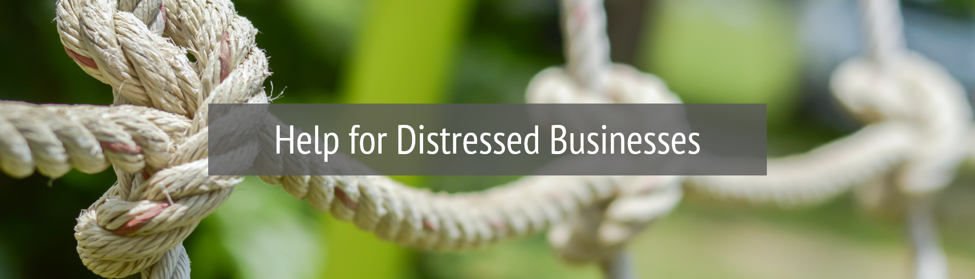 Help for Distressed Businesses